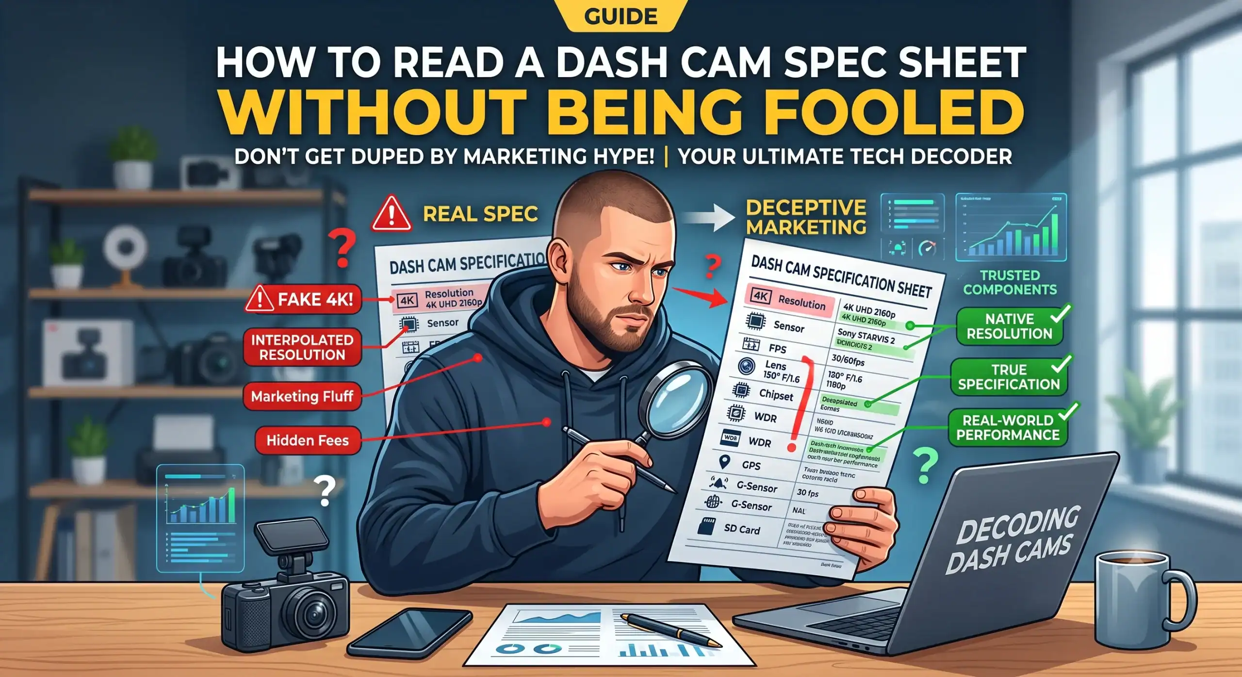How to Read a Dash Cam Spec Sheet Without Being Fooled