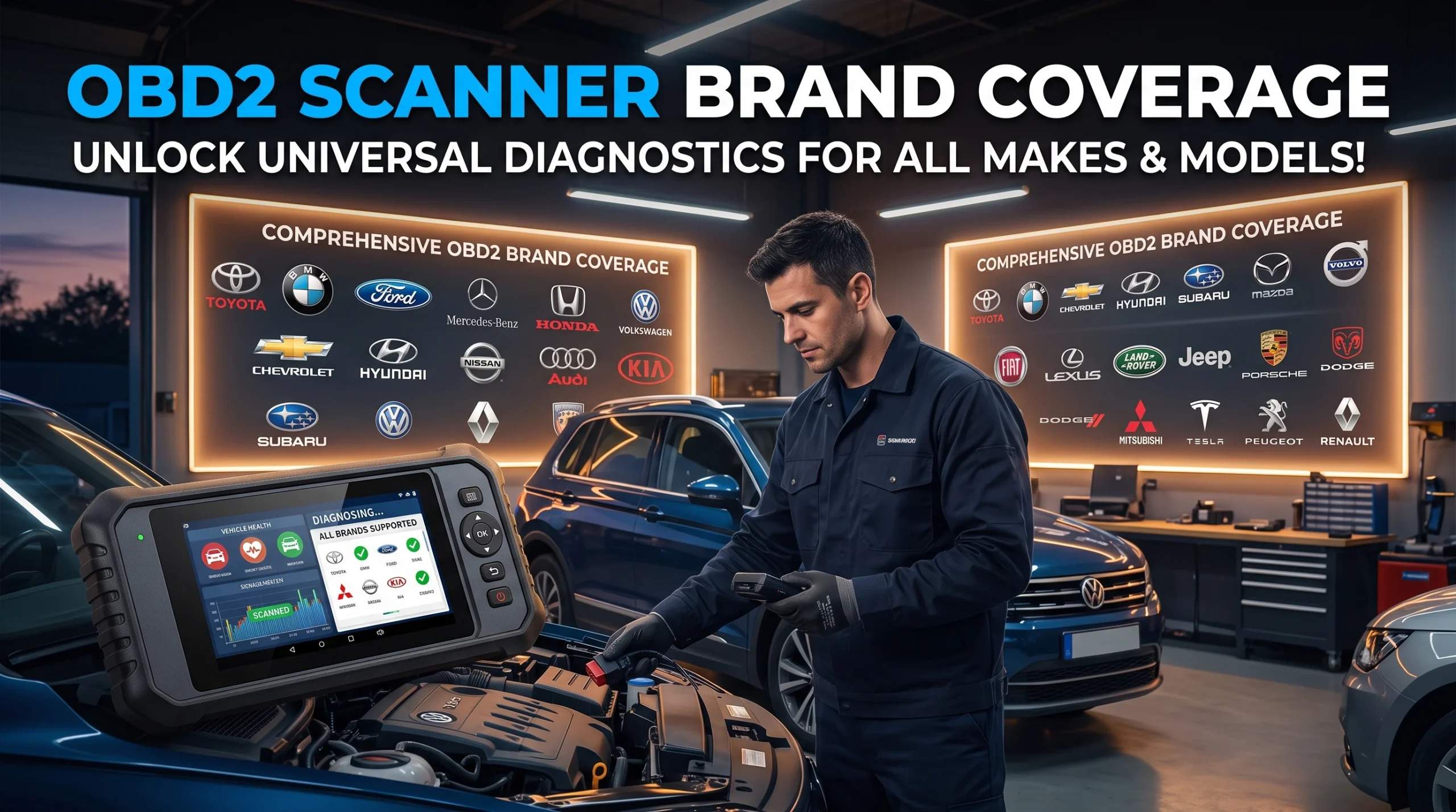 OBD2 Scanner Brand Coverage