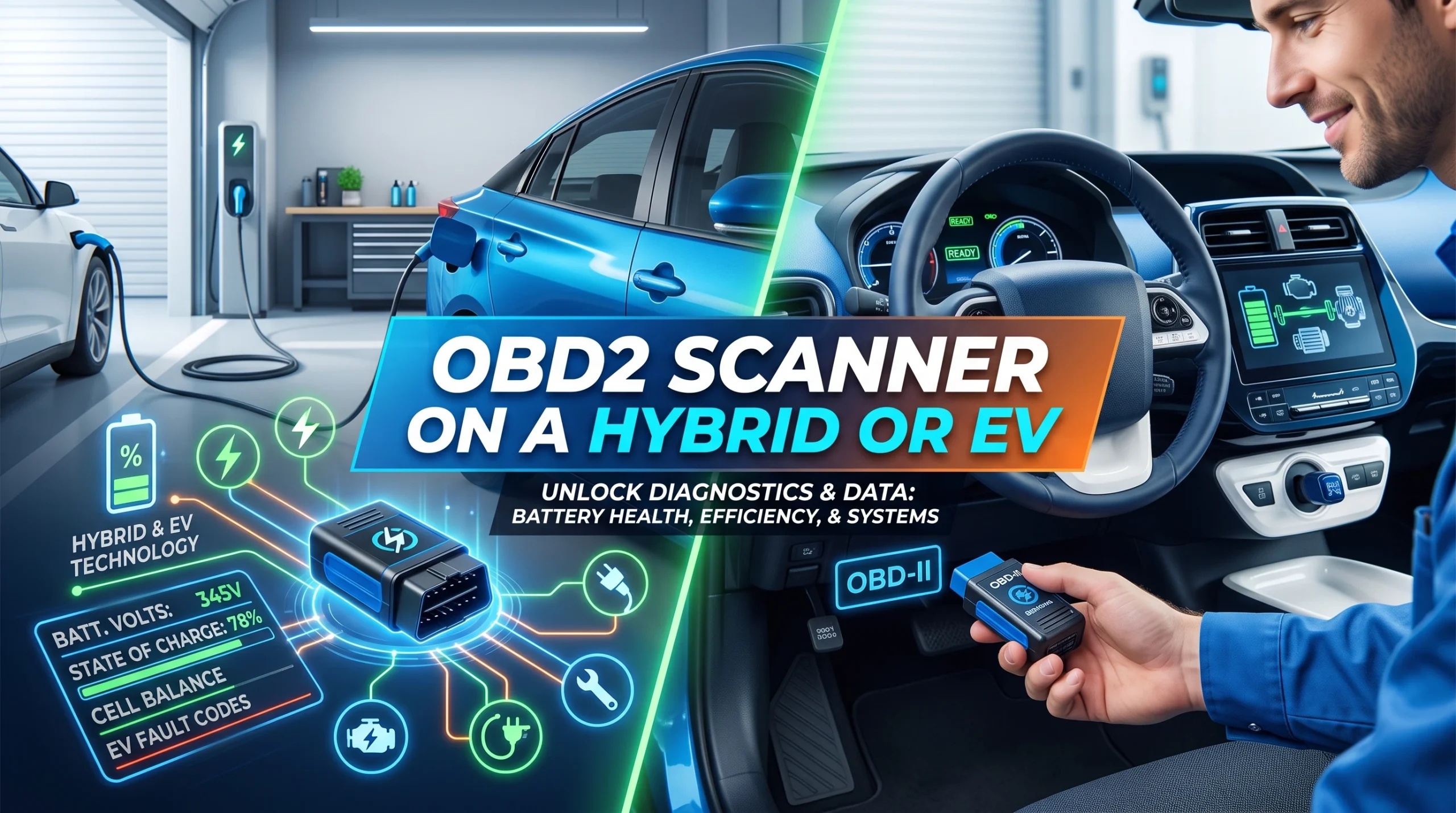 OBD2 Scanner on a Hybrid or EV