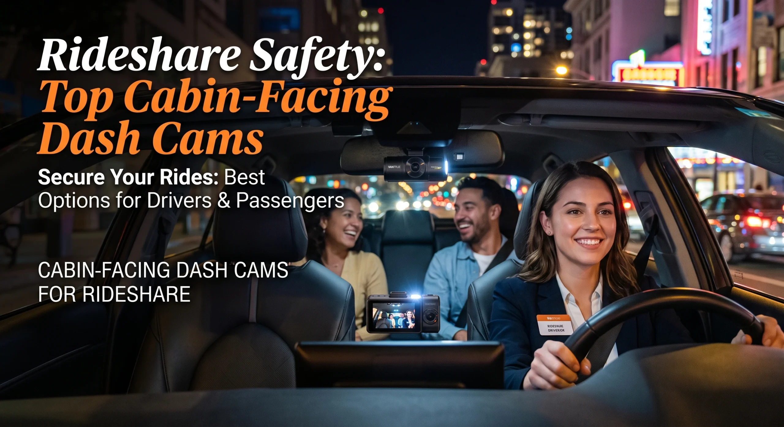 Cabin-Facing Dash Cams for Rideshare